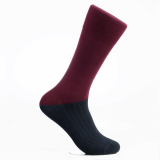Men_s dress socks_ Midnight gray block socks_Egyptian cotton